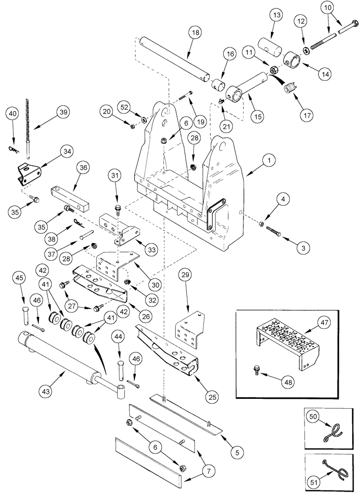 Схема запчастей Case IH CPX620 - (09A-34) - DRUM SUPPORT ASSY - 6 ROW NARROW (13) - PICKING SYSTEM