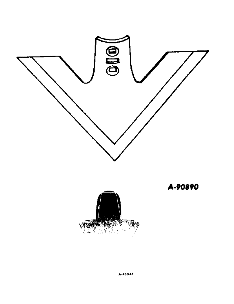 Схема запчастей Case IH INTERNATIONAL - (YB-2) - ALL-PURPOSE SWEEPS, FOR SLOTTED SHANK 