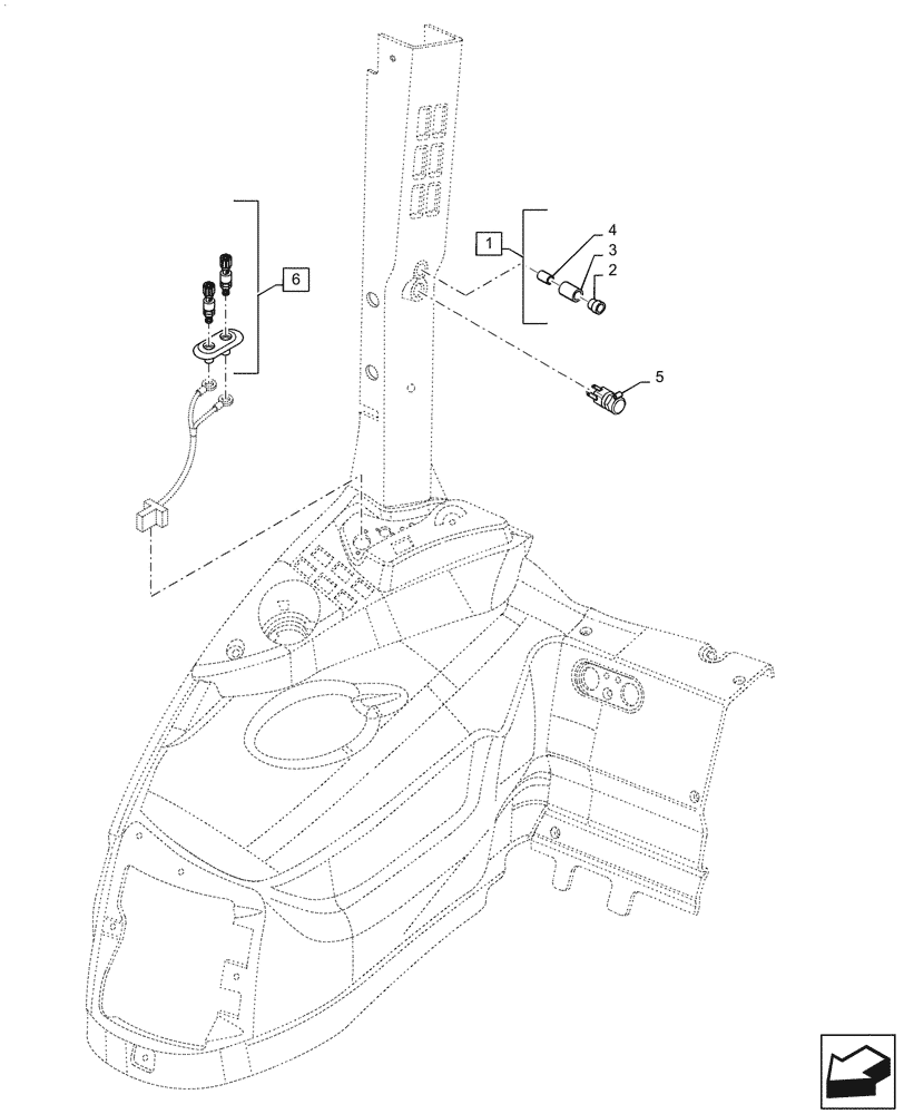 Схема запчастей Case IH PUMA1654 - (55.510.AF[04]) - CAB CABLE AND RELATIVE PARTS (55) - ELECTRICAL SYSTEMS