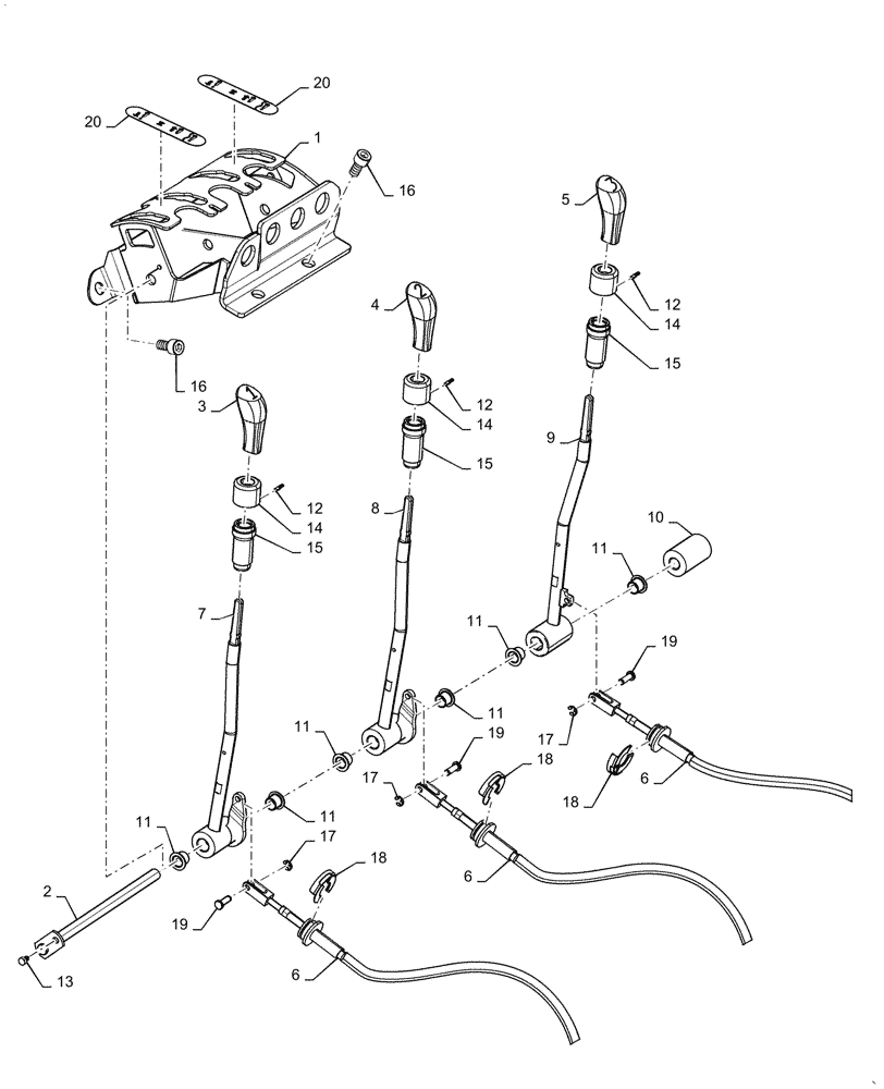 Схема запчастей Case IH PUMA1654 - (35.204.BL[03]) - CONTROL VALVE CONTROL (35) - HYDRAULIC SYSTEMS