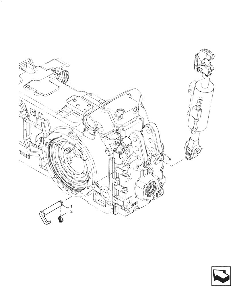 Схема запчастей Case IH PUMA1804 - (35.124.AD[01]) - 3 POINT HITCH, HYD TOP LINK (35) - HYDRAULIC SYSTEMS