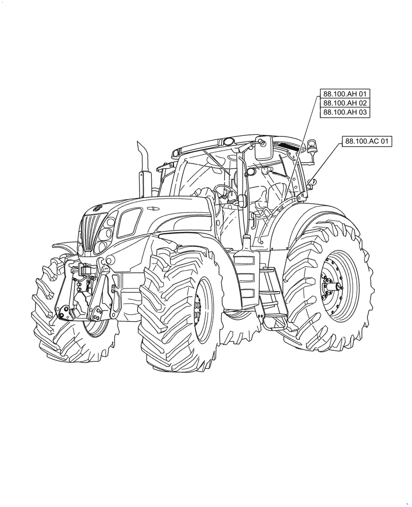 Схема запчастей Case IH PUMA1804 - (88.000.00[01]) - SECTION INDEX - ACCESSORIES (88) - ACCESSORIES