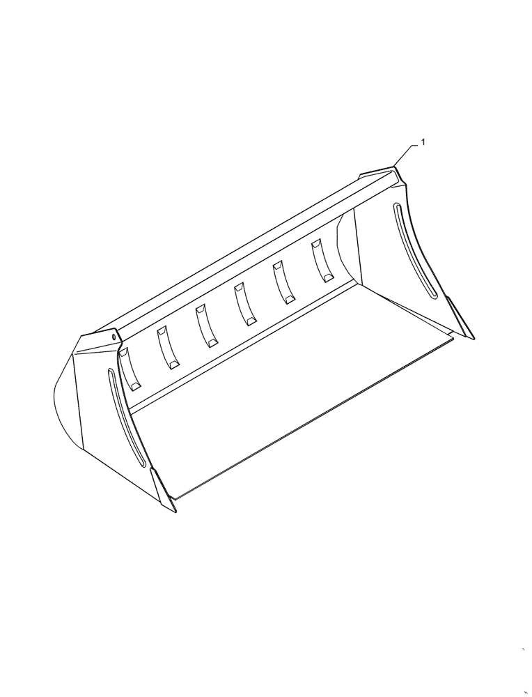 Схема запчастей Case IH L735 - (82.300.020) - VAR - 730404006 - BUCKET, 83", STD (82) - FRONT LOADER & BUCKET