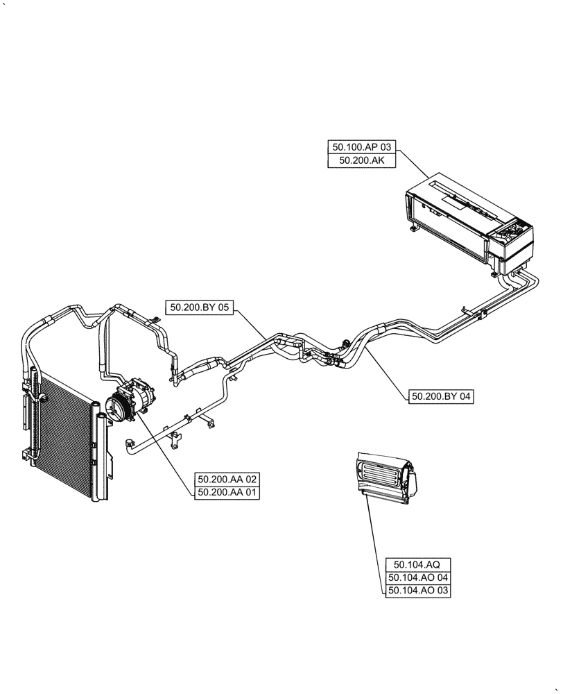 Схема запчастей Case IH PUMA1804 - (50.000.00[02]) - SECTION INDEX - CAB CLIMATE CONTROL (50) - CAB CLIMATE CONTROL