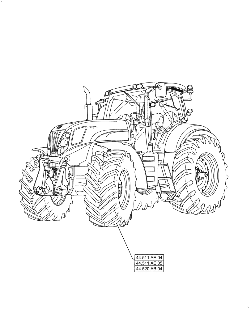 Схема запчастей Case IH PUMA1804 - (44.000.00[01]) - SECTION INDEX - WHEELS (44) - WHEELS