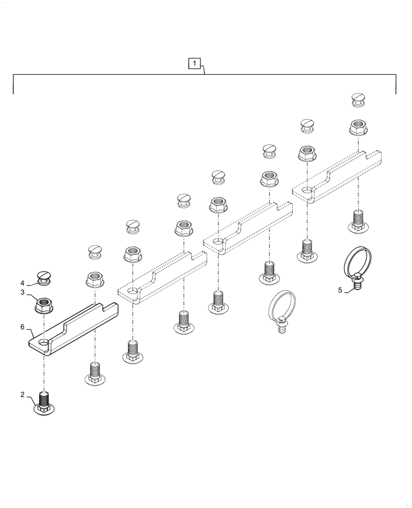 Схема запчастей Case IH 3162 - (88.058.31) - KIT, CUTTERBAR ANGLE STOP (88) - ACCESSORIES