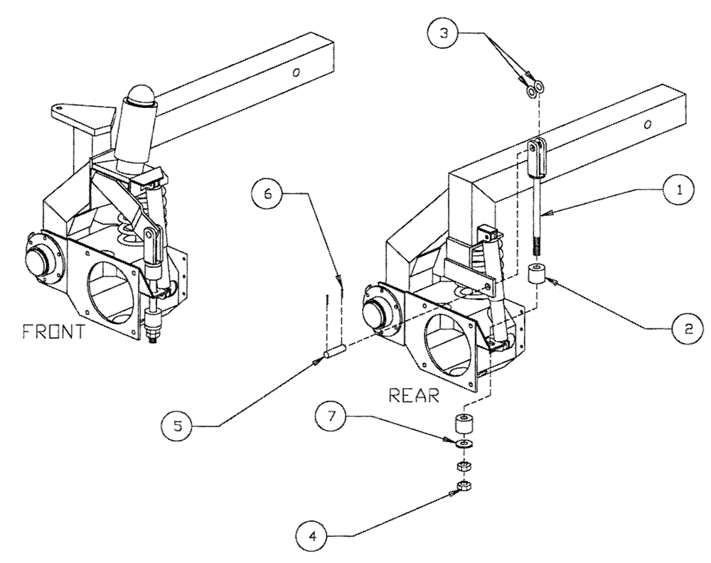 Схема запчастей Case IH PATRIOT II - (04-006) - SHOCK LIMITER ASSEMBLY Suspension & Frame