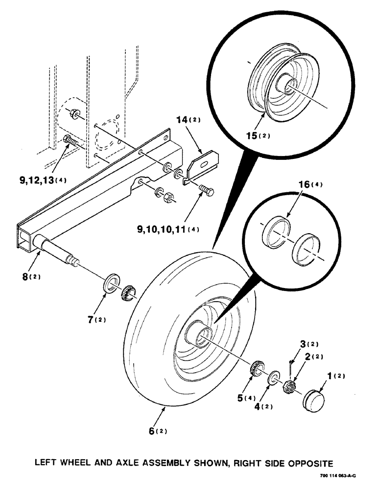 Схема запчастей Case IH 8580 - (03-22) - PICKUP GAUGE WHEEL ASSEMBLY Pickup