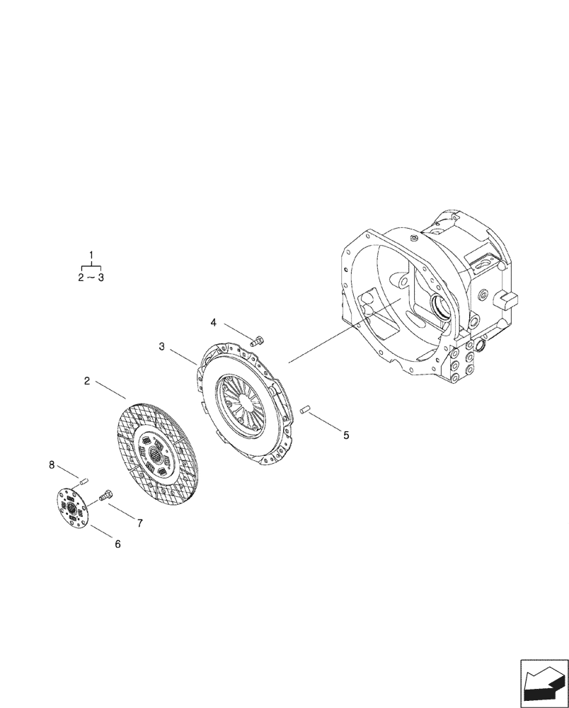 Схема запчастей Case IH FARMALL 45C - (18.110.010) - CLUTCH & DISC ASSY, MECHANICAL TRANSMISSION (18) - CLUTCH