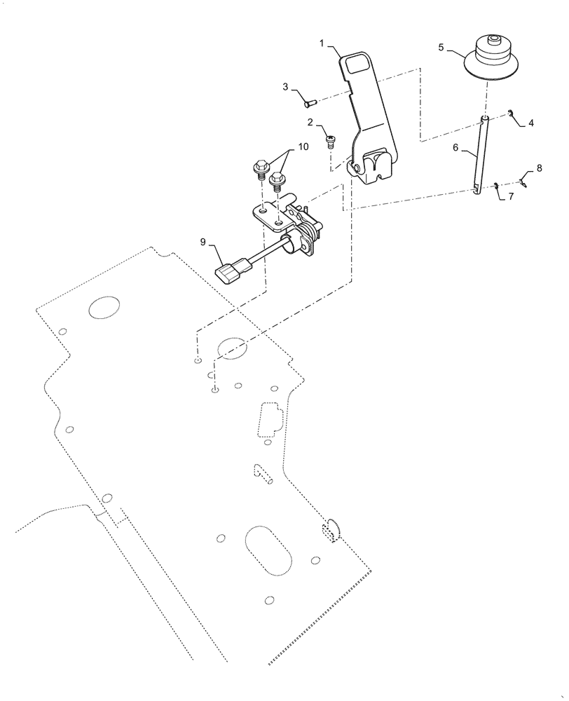 Схема запчастей Case IH FARMALL 45C - (55.525.010) - THROTTLE PEDAL (55) - ELECTRICAL SYSTEMS