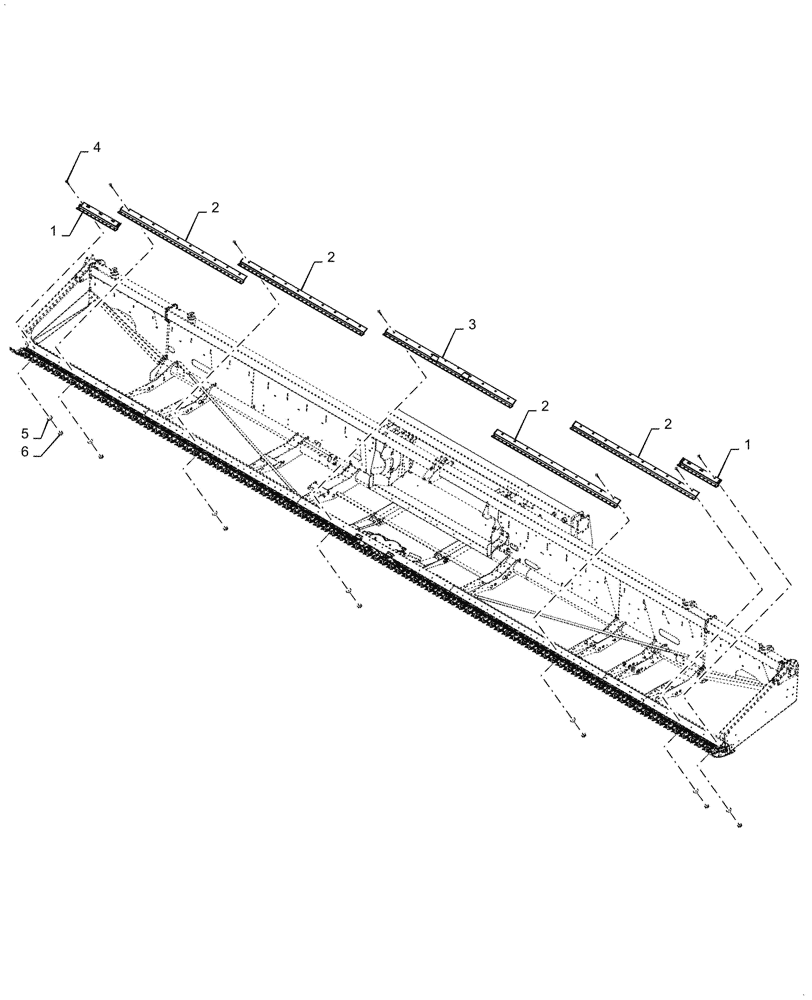 Схема запчастей Case IH 3152 - (58.130.02[03]) - CUTTERBAR, EUROPE ONLY (58) - ATTACHMENTS/HEADERS