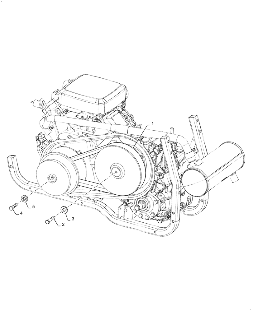 Схема запчастей Case IH SCOUT - (18.110.03) - DRIVE BELT (18) - CLUTCH