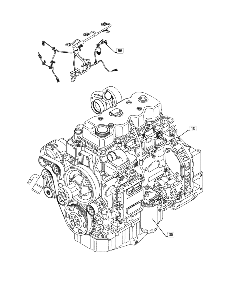 Схема запчастей Case IH F4HFE413V B001 - (00.000.00) - PICTORIAL INDEX - MAIN SECTIONS (00) - GENERAL & PICTORIAL INDEX