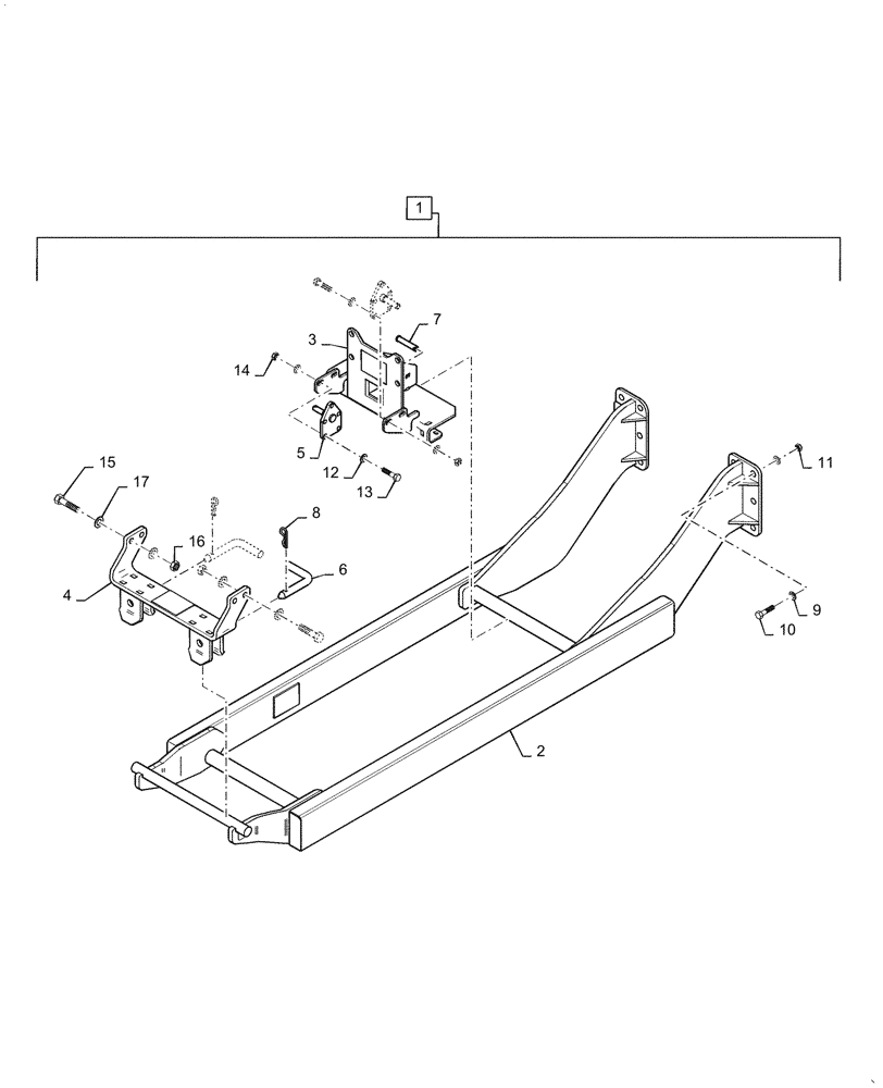 Схема запчастей Case IH BHA90 - (39.101.050[01]) - VAR - 717973016 - SUBFRAME MOUNTING PARTS (39) - FRAMES AND BALLASTING