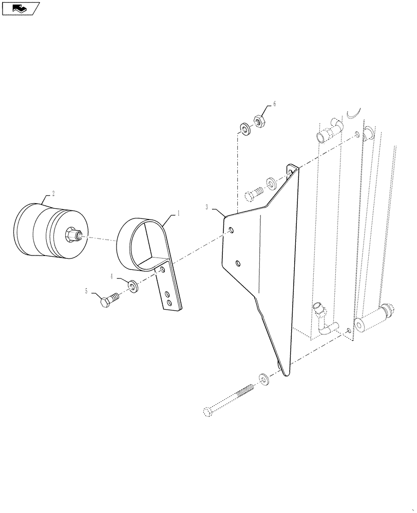 Схема запчастей Case IH TITAN 4540 - (50.200.AN[01]) - AIR CONDITIONING DRYER, 4040, 4540 (50) - CAB CLIMATE CONTROL