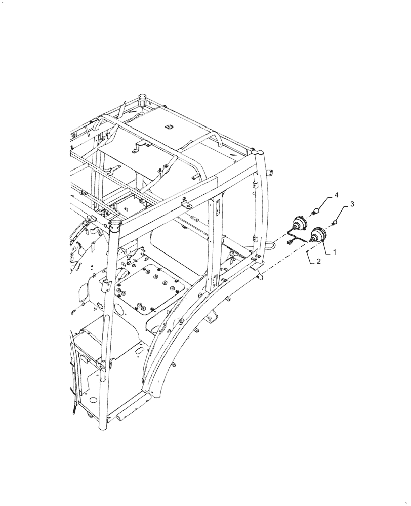 Схема запчастей Case IH FARMALL 45C - (55.404.030) - REAR LIGHT (55) - ELECTRICAL SYSTEMS