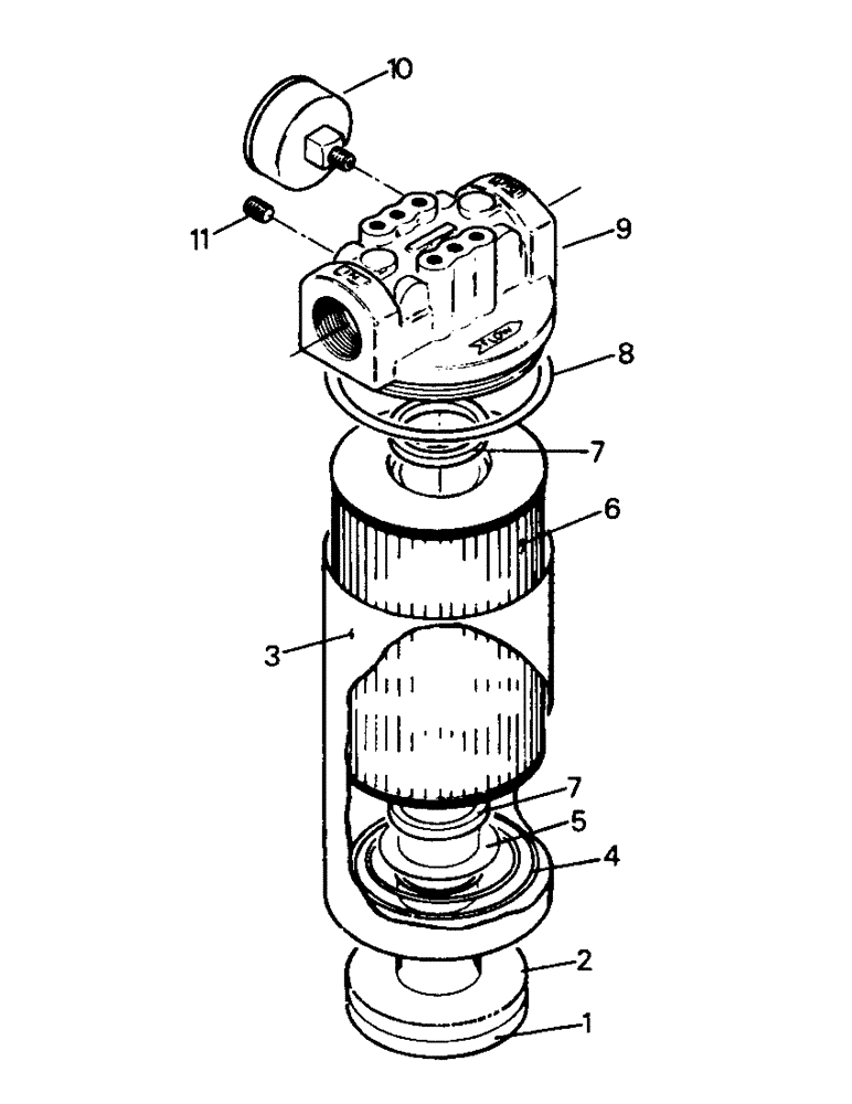Схема запчастей Case IH PT225 - (10-10) - HYDRAULIC OIL FILTER Options & Miscellaneous