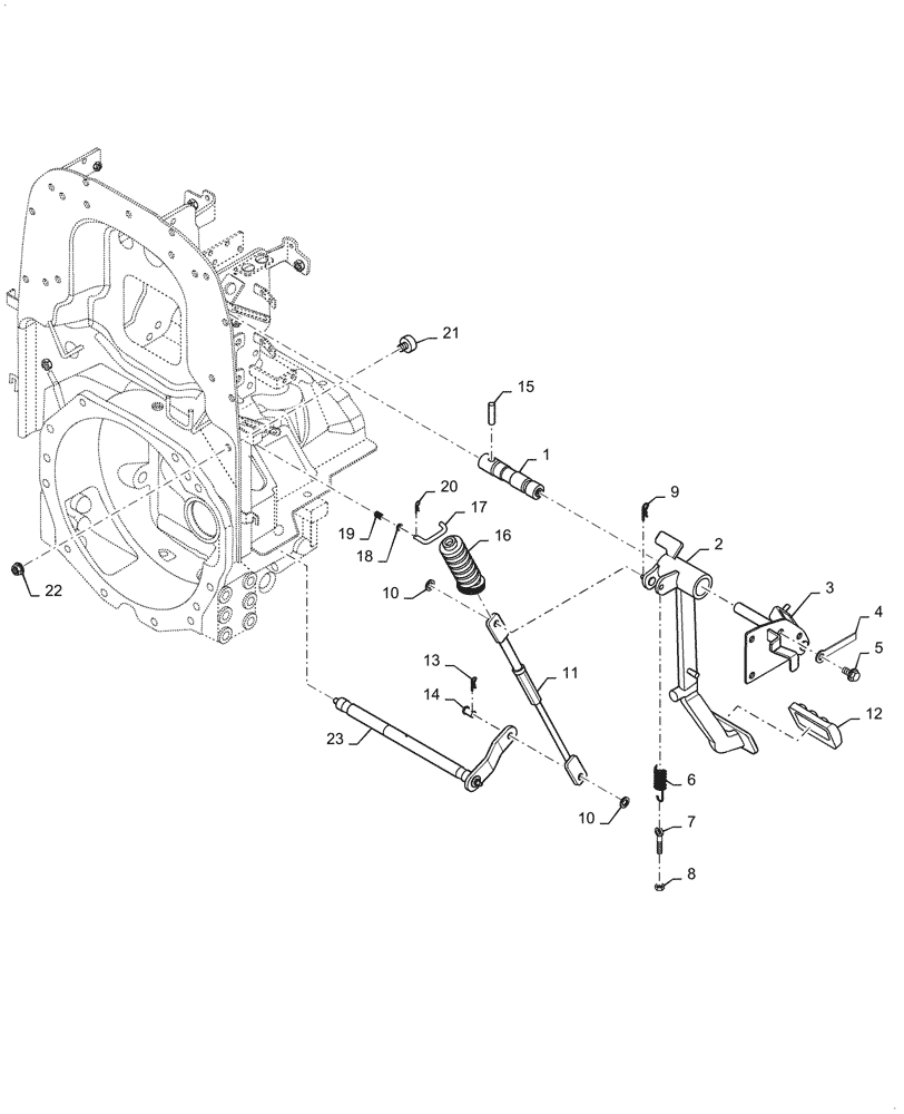 Схема запчастей Case IH FARMALL 45C - (18.100.030) - CLUTCH, CONTROLS (18) - CLUTCH