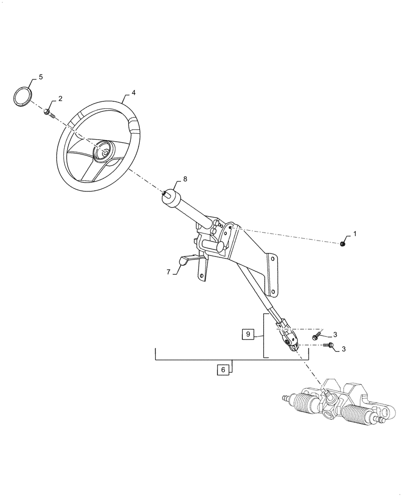 Схема запчастей Case IH SCOUT XL - (41.204.010) - STEERING COLUMN (BEFORE JAN 31 2011) (41) - STEERING