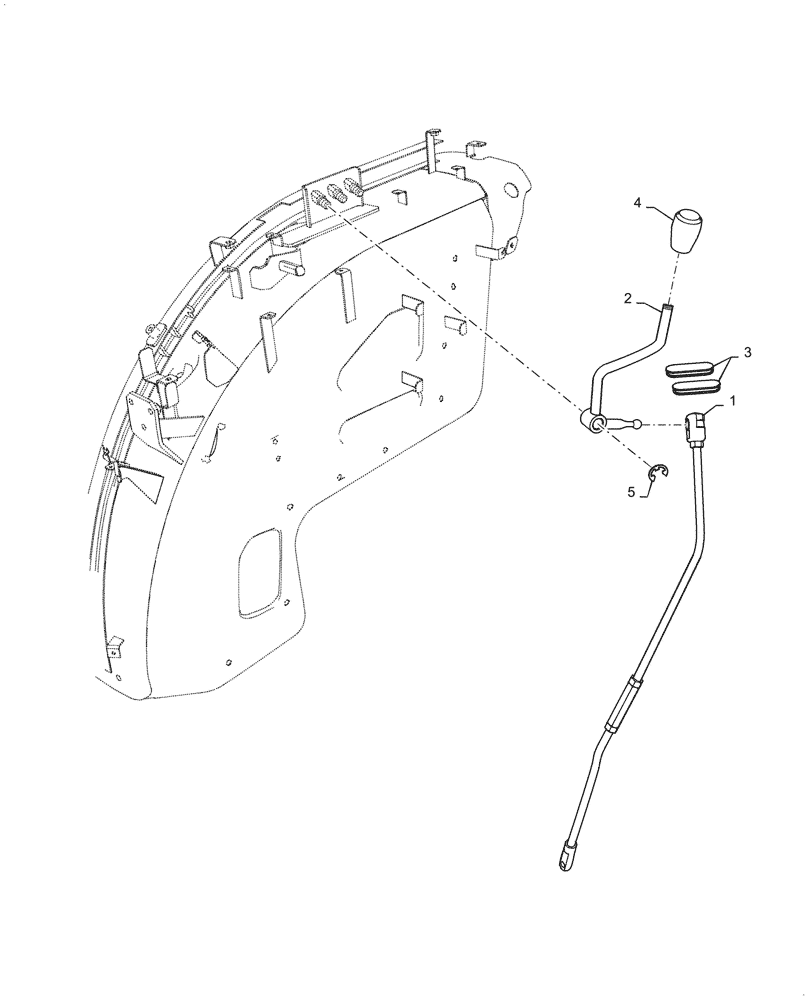 Схема запчастей Case IH FARMALL 45C - (35.204.030) - REMOTE CONTROL, LEVER (35) - HYDRAULIC SYSTEMS