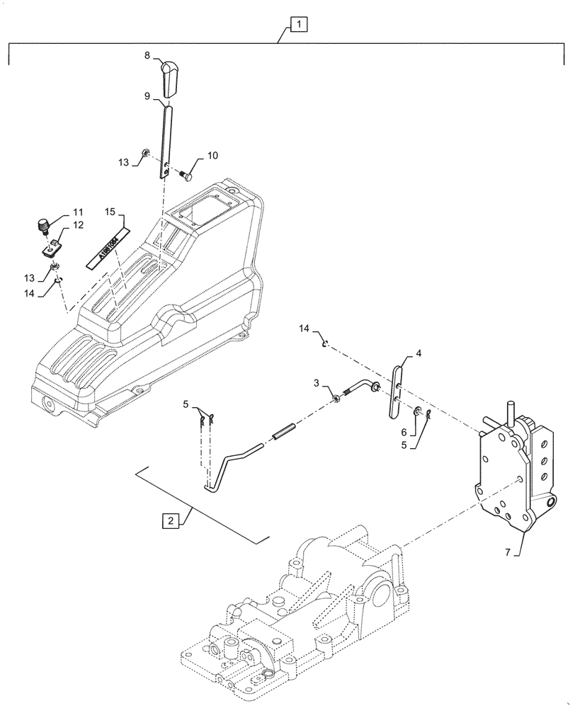 Схема запчастей Case IH FARMALL 45C - (88.100.050) - DIA KIT, DRAFT CTRL. LINK OPT (88) - ACCESSORIES