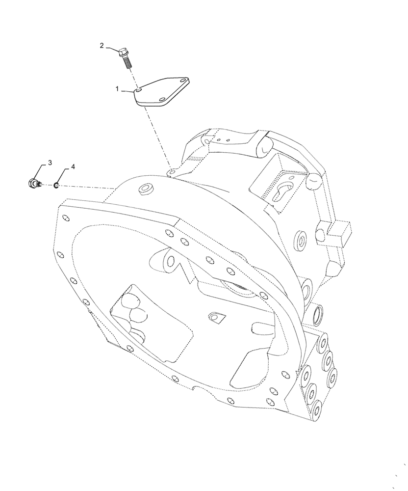 Схема запчастей Case IH FARMALL 45C - (21.160.010) - CREEPER LEVER COVER (21) - TRANSMISSION