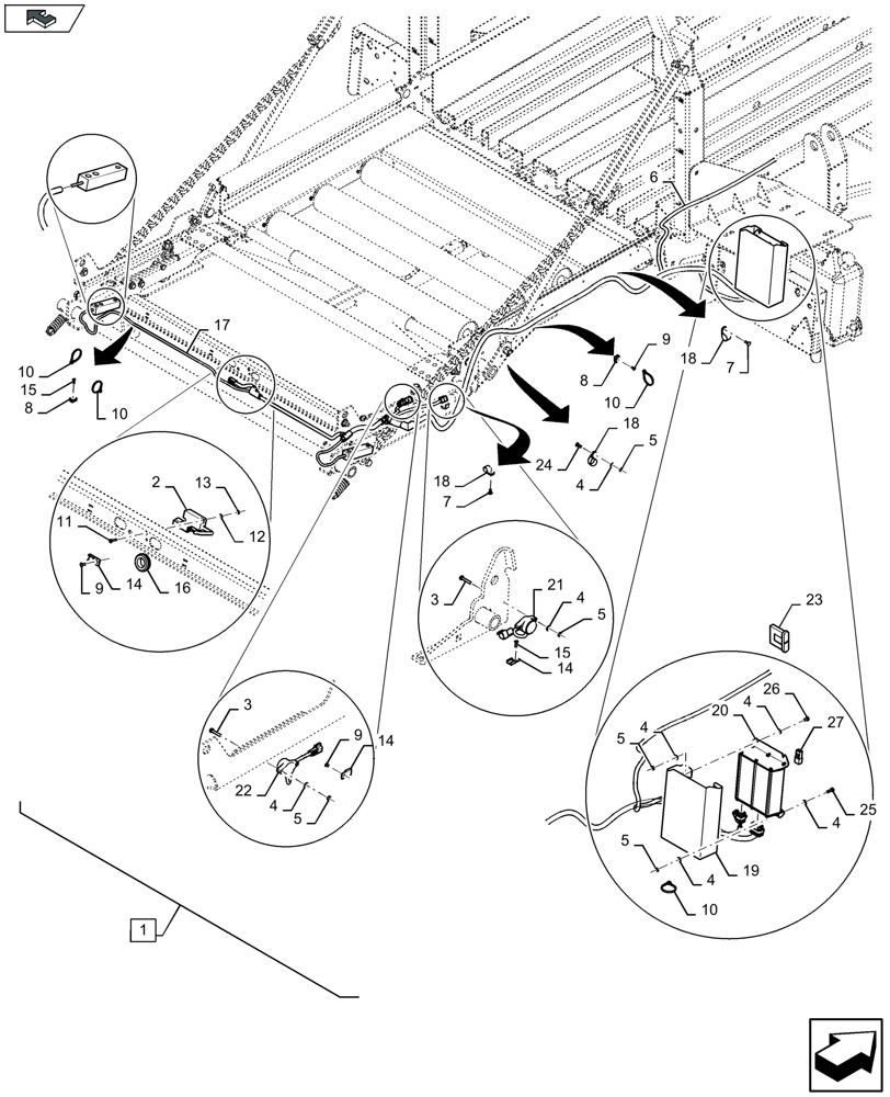 Схема запчастей Case IH LB434S XL - (88.070.020[03]) - DIA KIT: BALE WEIGHING SYSTEM (88) - ACCESSORIES