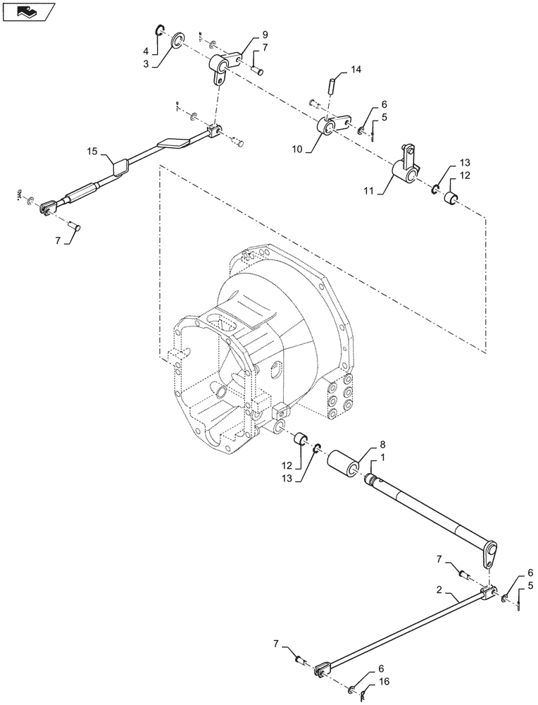 Схема запчастей Case IH FARMALL 45C - (33.120.050) - BRAKE PEDALS, REAR, STANDARD, HST TRANSMISSION (33) - BRAKES & CONTROLS