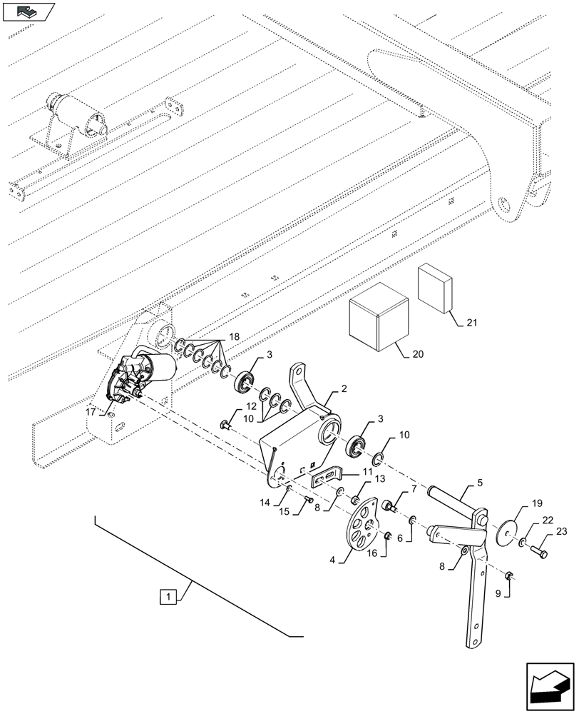 Схема запчастей Case IH LB324R - (88.068.012) - DIA KIT: ELECTRIC BALE LENGTH KIT - D151 (88) - ACCESSORIES