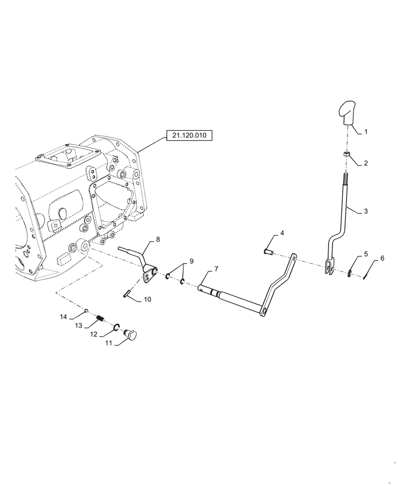 Схема запчастей Case IH FARMALL 55C - (23.304.010) - SHIFTER FORK, 4WD (23) - FOUR WHEEL DRIVE SYSTEM