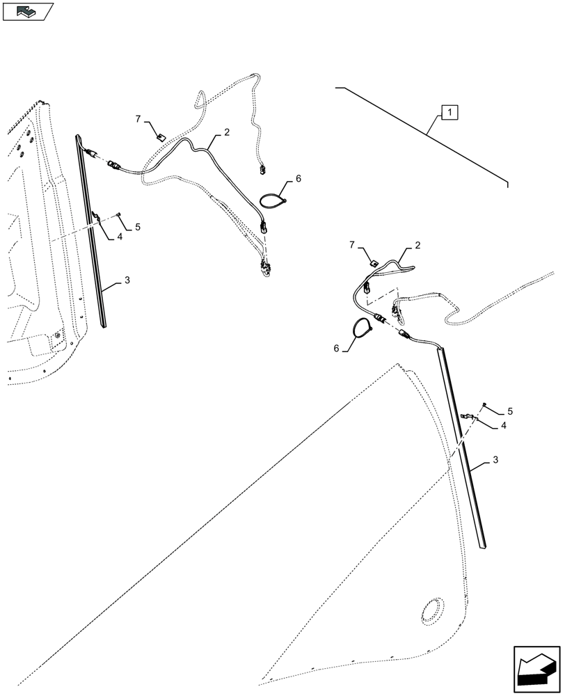 Схема запчастей Case IH LB434S XL - (88.055.035) - DIA KIT: FLYWHEEL HOOD SERVICE LIGHT KIT - LED (88) - ACCESSORIES