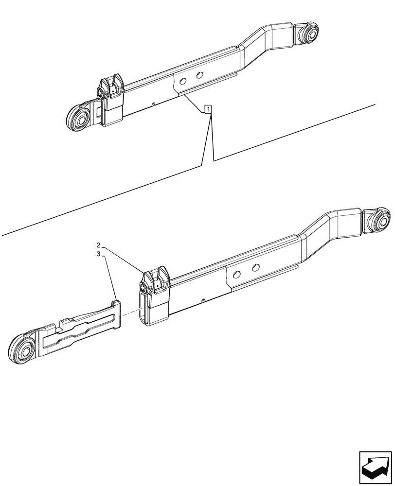 Схема запчастей Case IH JX95HC PLUS - (37.120.060) - VAR - 334316 - 3 POINT HITCH, LOWER LINK, COMPONENTS (37) - HITCHES, DRAWBARS & IMPLEMENT COUPLINGS