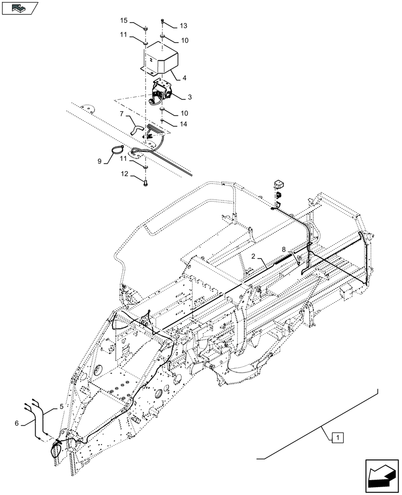 Схема запчастей Case IH LB434S XL - (88.055.040) - DIA KIT : CAMERA KIT (88) - ACCESSORIES