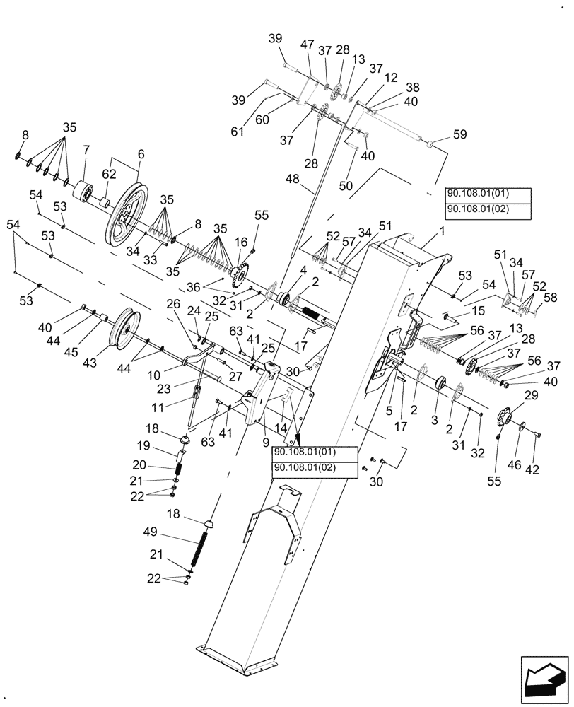 Схема запчастей Case IH 9230 - (80.101.15) - ELEVATOR HOUSING AND DRIVES (80) - CROP STORAGE/UNLOADING