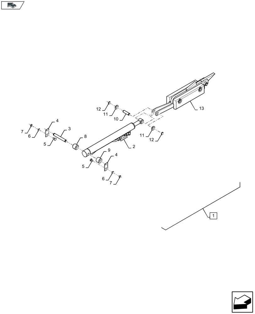 Схема запчастей Case IH LB434S XL - (88.070.021[01]) - DIA KIT: PARTIAL BALE EJECT (88) - ACCESSORIES