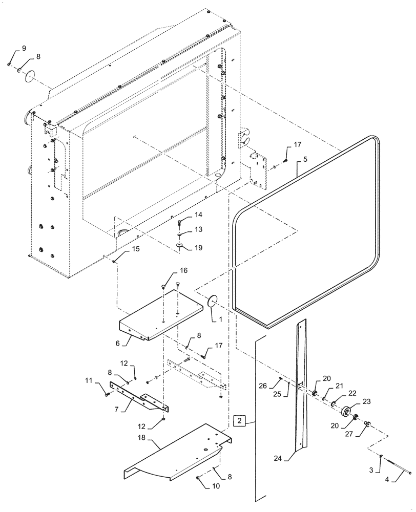 Схема запчастей Case IH 8230 - (10.414.02[3]) - COOLER BOX AND FAN 82/9230 T2/T4 (10) - ENGINE