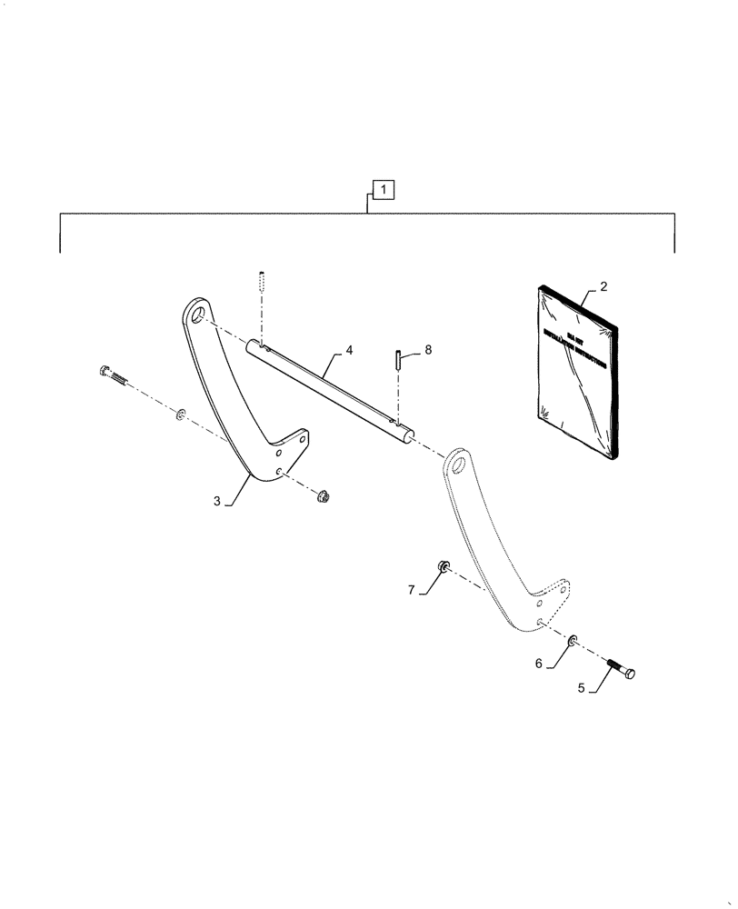 Схема запчастей Case IH FARMALL 35A - (88.102.AN[01]) - DIA KIT, GRILLE, GUARD (88) - ACCESSORIES