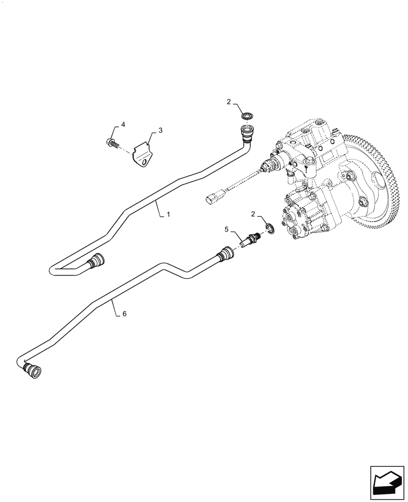 Схема запчастей Case IH 6TAA-8304 275HP - (10.210.AF[02]) - FUEL FILTER - PUMP, TRANSFER (10) - ENGINE