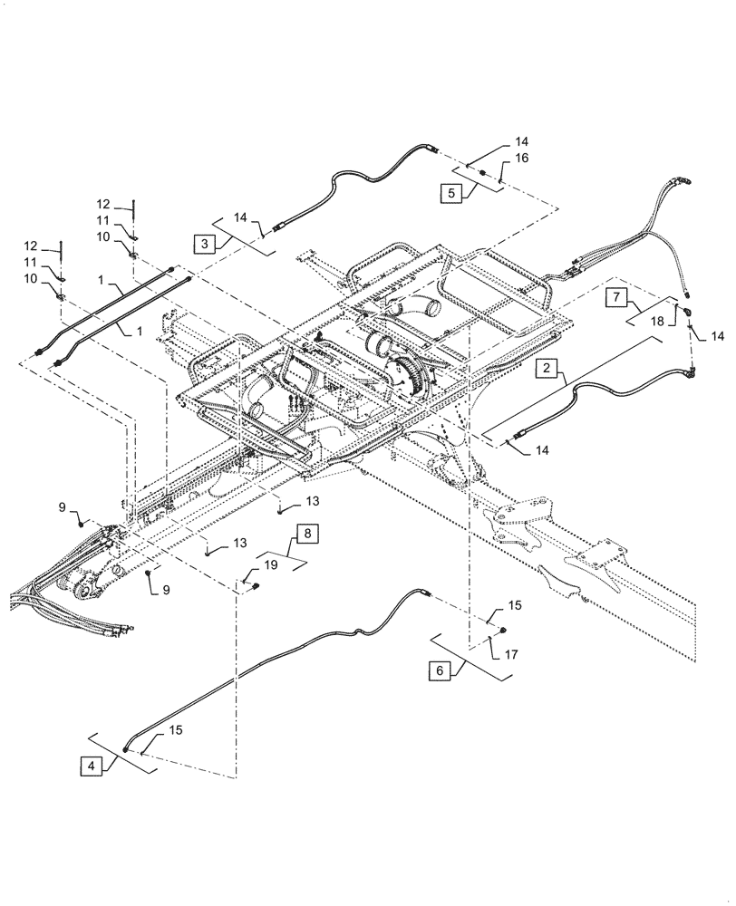 Схема запчастей Case IH 2150 - (35.744.AH[06]) - BULK FILL FAN HYDRAULICS (35) - HYDRAULIC SYSTEMS