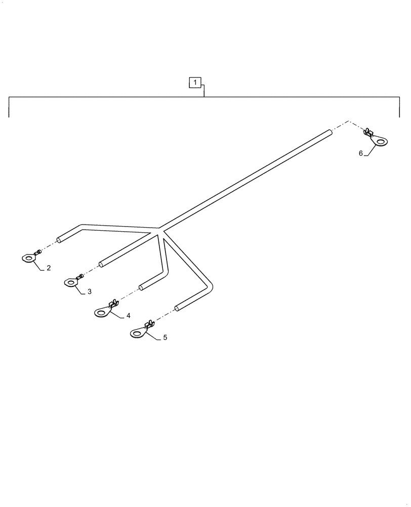 Схема запчастей Case IH 500T - (55.100.AA[11]) - HARNESS HEADER GROUNDING (55) - ELECTRICAL SYSTEMS