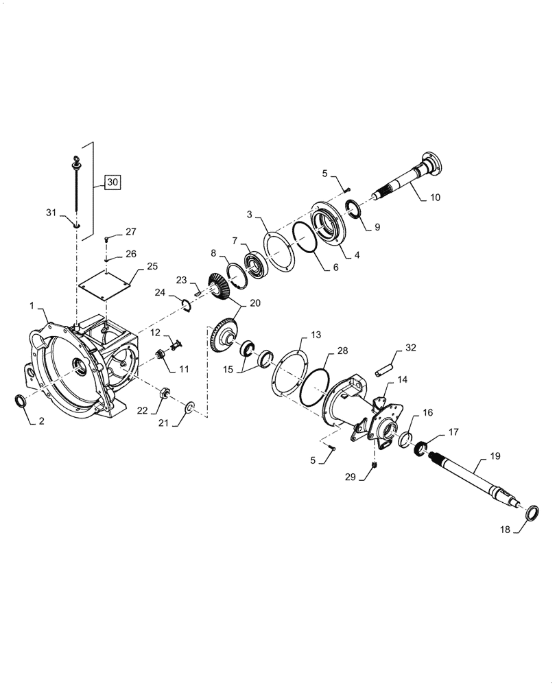 Схема запчастей Case IH 7088 - (14.100.AR) - PTO TRANSMISSION GEAR (14) - MAIN GEARBOX & DRIVE