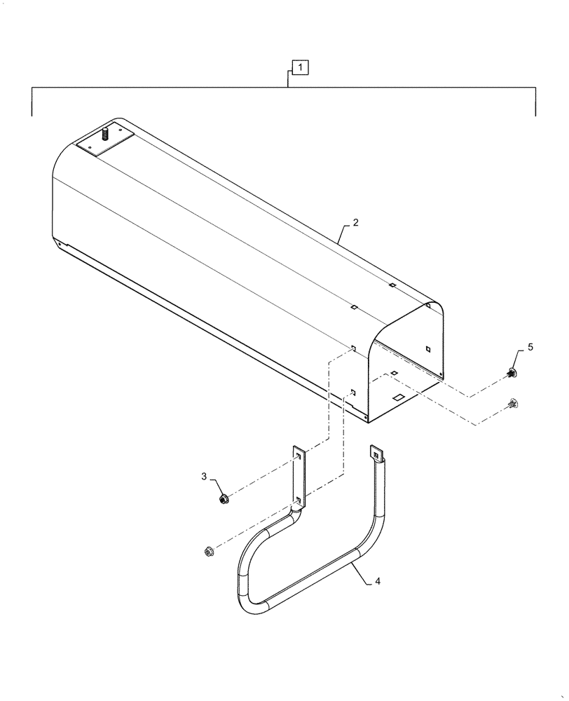 Схема запчастей Case IH 635 - (88.074.03) - KIT CHUTE FEMALE 1R (88) - ACCESSORIES