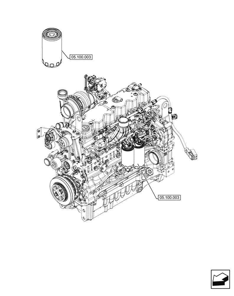 Схема запчастей Case IH F4DFE613N B006 - (05.000.00) - SECTION INDEX - MACHINE COMPLETION AND EQUIPMENT (05) - SERVICE & MAINTENANCE