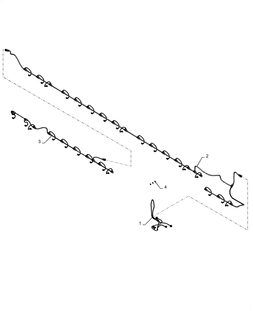 Схема запчастей Case IH PATRIOT 3340 - (55.635.AM[34]) - WIRE HARNESS, RH, ACF, 100 BOOM, ASN YGT044000 (55) - ELECTRICAL SYSTEMS