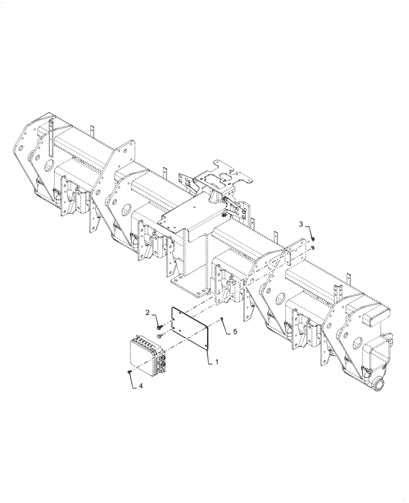 Схема запчастей Case IH 2150 - (63.110.AF[06]) - GRANULAR CHEMICAL CONTROL MOUNT (63) - CHEMICAL APPLICATORS