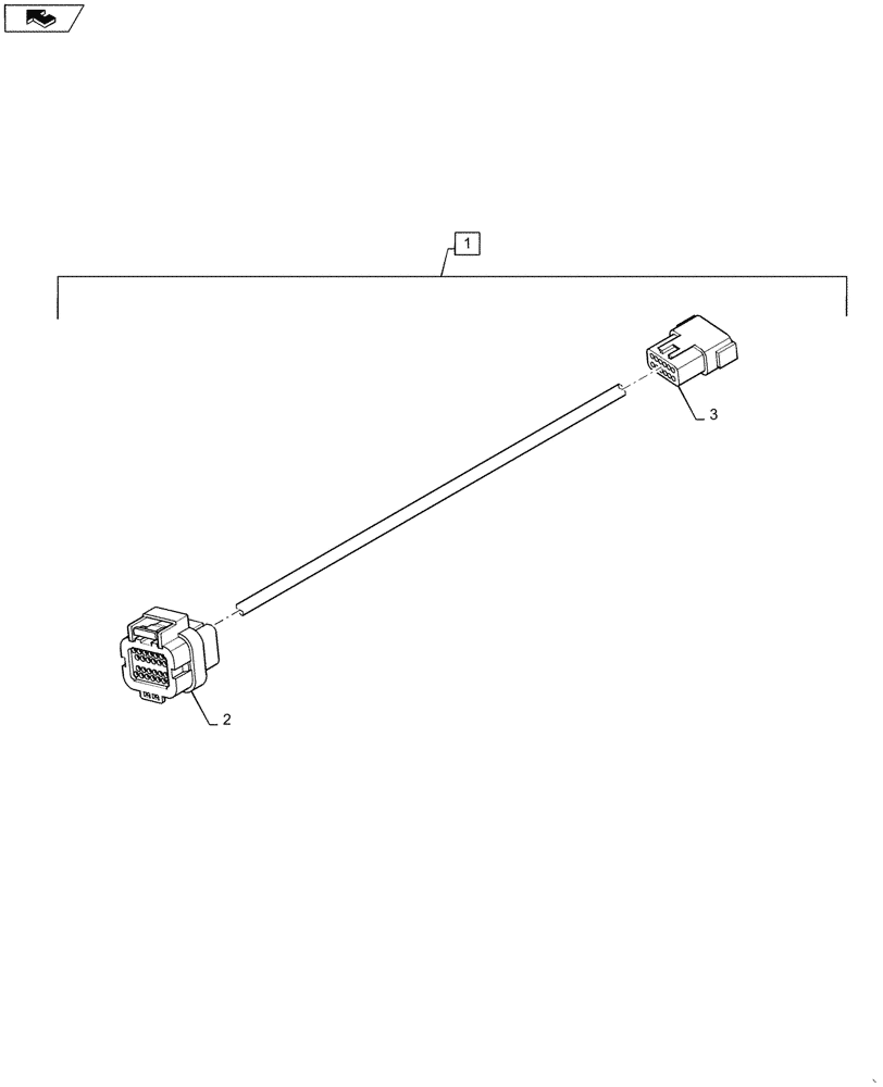 Схема запчастей Case IH PATRIOT 4440 - (55.911.AD[04]) - MONITOR READY, DISPLAY HARNESS (55) - ELECTRICAL SYSTEMS