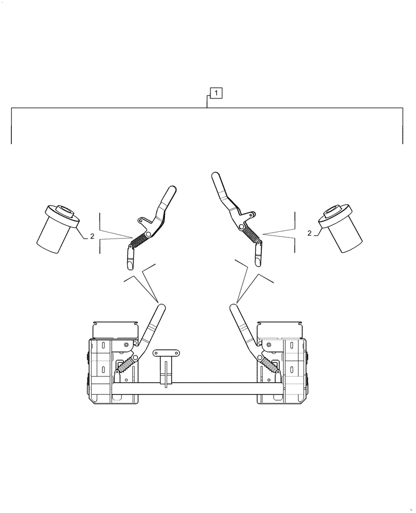 Схема запчастей Case IH L795 - (82.104.010) - TOOL CARRIER, SKID STEER STYLE, SLEEVE KIT (82) - FRONT LOADER & BUCKET