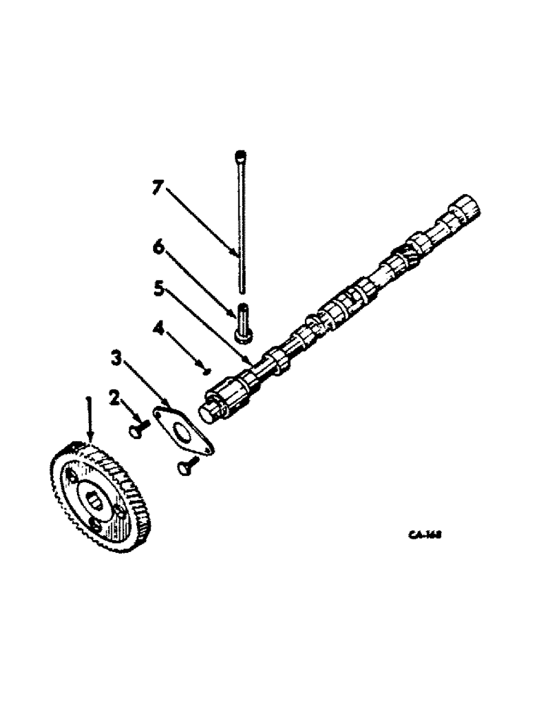 Схема запчастей Case IH BC-144 - (H-04) - CAMSHAFT, CAMSHAFT GEAR AND RELATED PARTS 