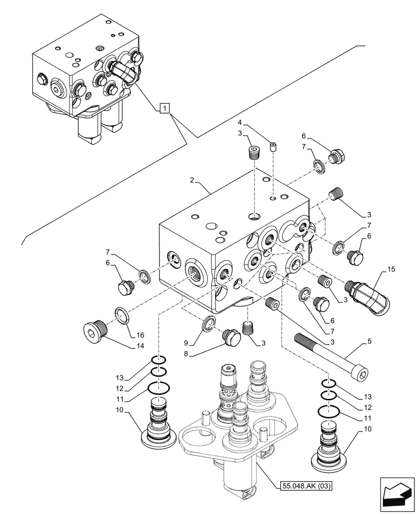 Схема запчастей Case IH MAXXUM 135 - (31.104.AR[29]) - VAR - 759375, 759377 - PTO CLUTCH, DIRECTIONAL CONTROL VALVE (30KPH) (16X16) (31) - IMPLEMENT POWER TAKE OFF