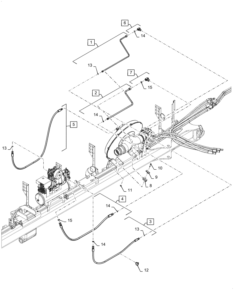 Схема запчастей Case IH 2150 - (35.100.AA[02]) - HYDRAULICS AIR COMPRESSOR, 24 ROW (35) - HYDRAULIC SYSTEMS